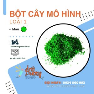 Bột cây mô hình loại 1 màu xanh lá cây