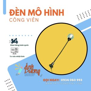 Đèn công viên mô hình 1 bóng trắng 1/100