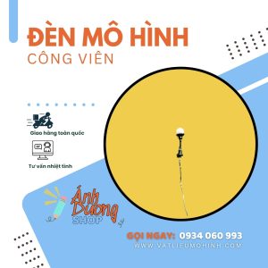 Đèn công viên mô hình 1 bóng 1/500