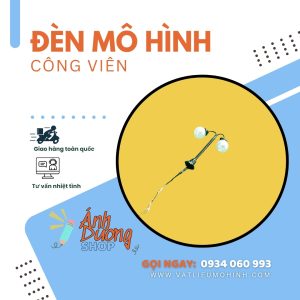 Đèn công viên mô hình 2 bóng 1/300 - 350