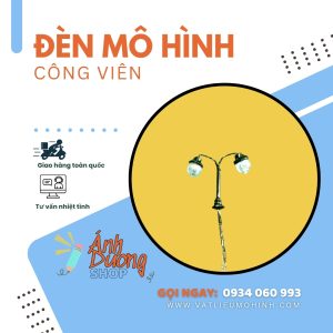 Đèn công viên mô hình 2 bóng 1/400-450