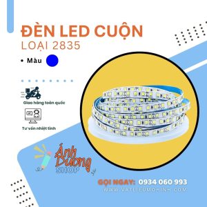 Đèn LED cuộn loại 2835 màu xanh dương