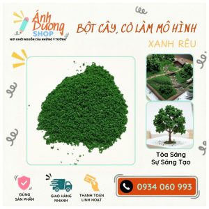 Bột rêu mô hình màu xanh rêu làm bụi rậm và thực vật cổ kính cho sa bàn Ánh Dương Shop.